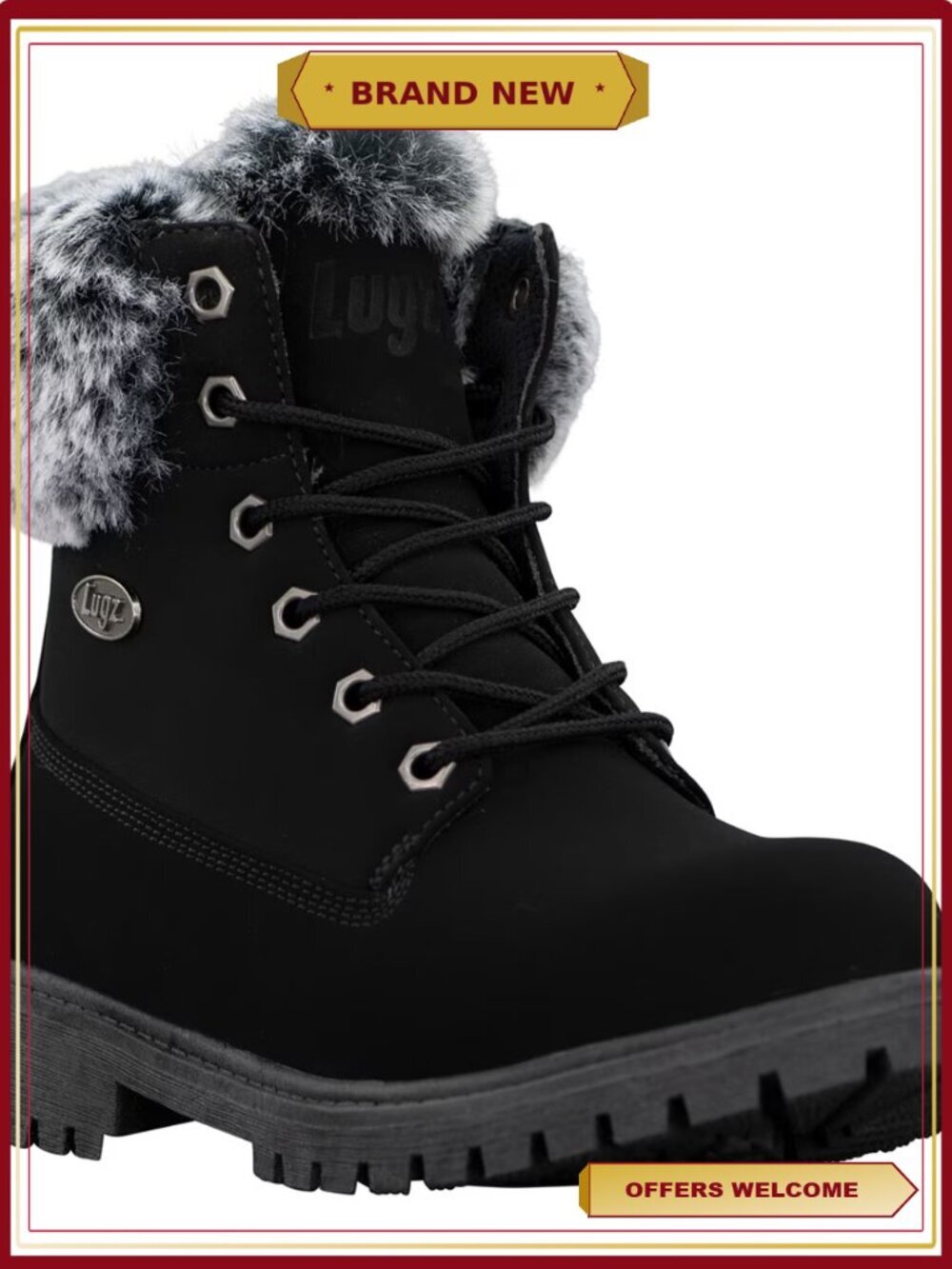Lugz Women's Parker Faux Fur Boots - Slip Resistant Winter Boots